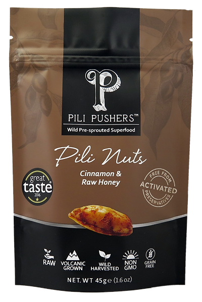 Pili Pushers Cinnamon and raw honey pili nuts pack